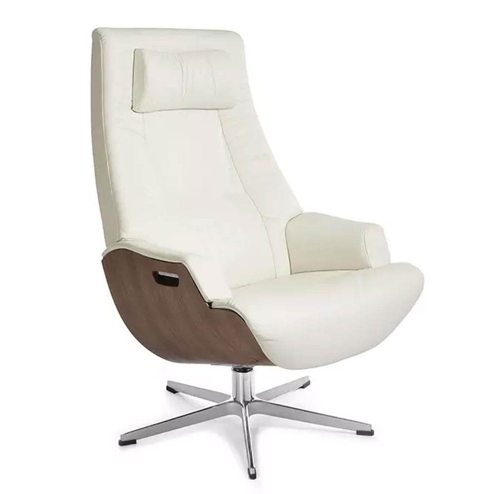 Conform Partner Reclining Chair Swivel Base Aluminium Leather